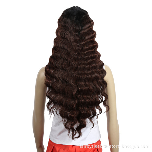 Rebecca Swiss Cheap Long 28 Inch Wavy Lace Front Wigs For Black Women Synthetic Blonde Cosplay Wig Heat Resistant Synthetic Wigs